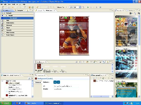 Mengimport tema yang sudah jadi tinggal klik file - import - cari tema ...