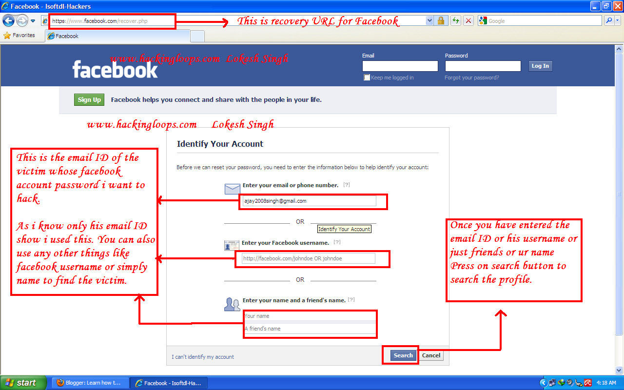 How to hack facebook account password ~ Information World