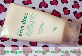 Hidratante para as mãos Erva Doce Avon