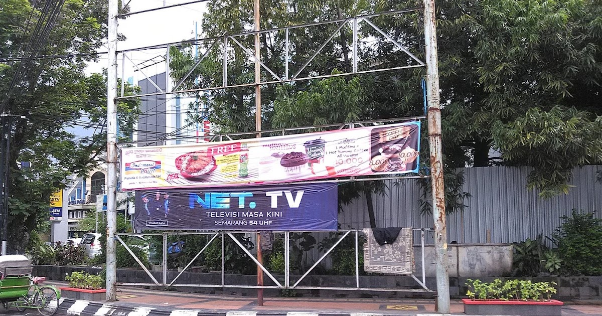 Panggung Spanduk Promo NET. TV Wilayah Semarang | SPANDUK SEMARANG 081390181104