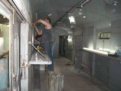 AVANZAN A BUEN RITMO LOS TRABAJOS DE RESTAURACIÓN DEL TREN CULTURAL