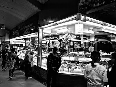 Melbourne, South Melbourne Market, Aptus seafood stall