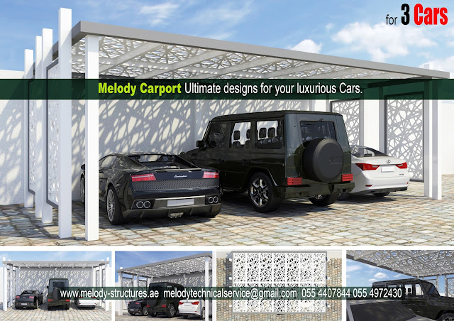 Car Parking Shade Suppliers in Dubai | Mashrabiya Car Parking Shade, Composite/Steel Car Parking Shade in UAE
