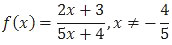 Soal invers fungsi f(x) berbentuk pecahan, soal matematika IPS no. 5 UN 2018