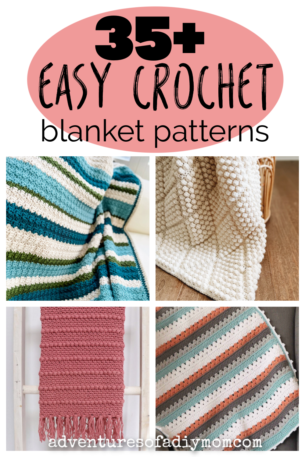 Easy Crochet Blanket Tutorial - Adventures of a DIY Mom