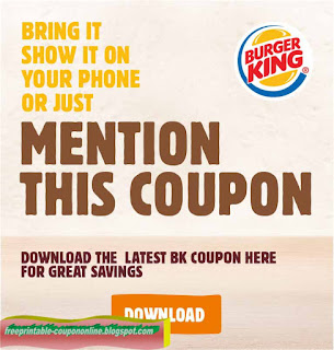 Free Printable Burger King Coupons