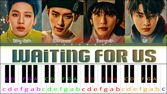 Waiting For Us by Stray Kids Piano / Keyboard Easy Letter Notes for Beginners