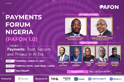 PAFON1.0: Payments Forum Nigeria holds Thursday - ITREALMS