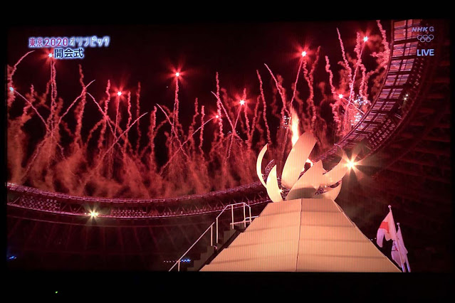 東京オリンピック2020開幕の花火
