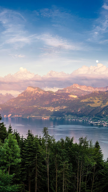 Lake Zurich Switzerland Landscape