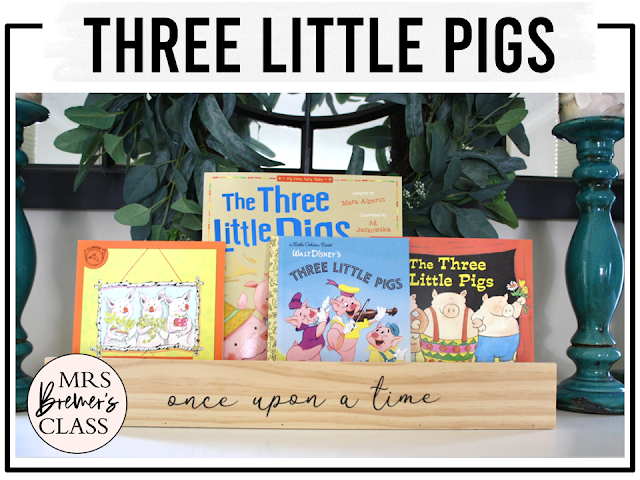 The Three Little Pigs Fairy Tales activities unit with literacy printables, reading companion activities, and lesson ideas for First Grade and Second Grade