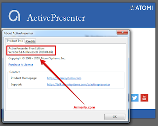Download ActivePresenter Versi 6.1.6 64 bit Windows 7 | Software merekam Layar PC