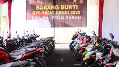 Operasi Sikat Jaran Candi 2022, Polres Tegal Kota Berhasil Mengungkap 3 Kasus Curanmor