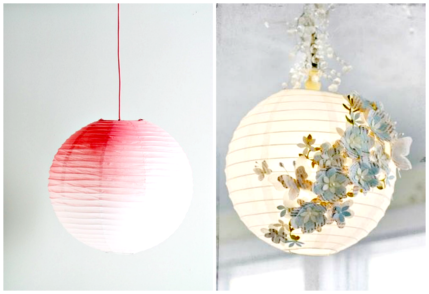 lampa z papieru diy