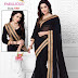 Chiffon designer sarees with lace work - Venisa Fabulious