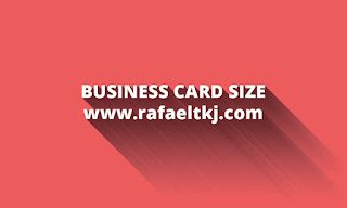 Ukuran Umum Business Card (Kartu Nama)