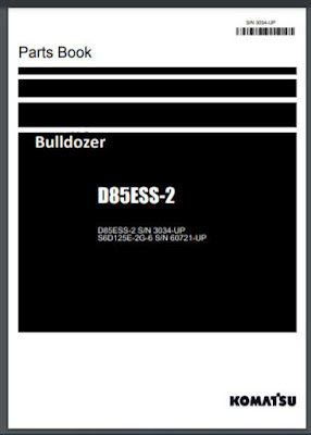D85ESS-2 Dozer Bulldozer Komatsu Parts Book