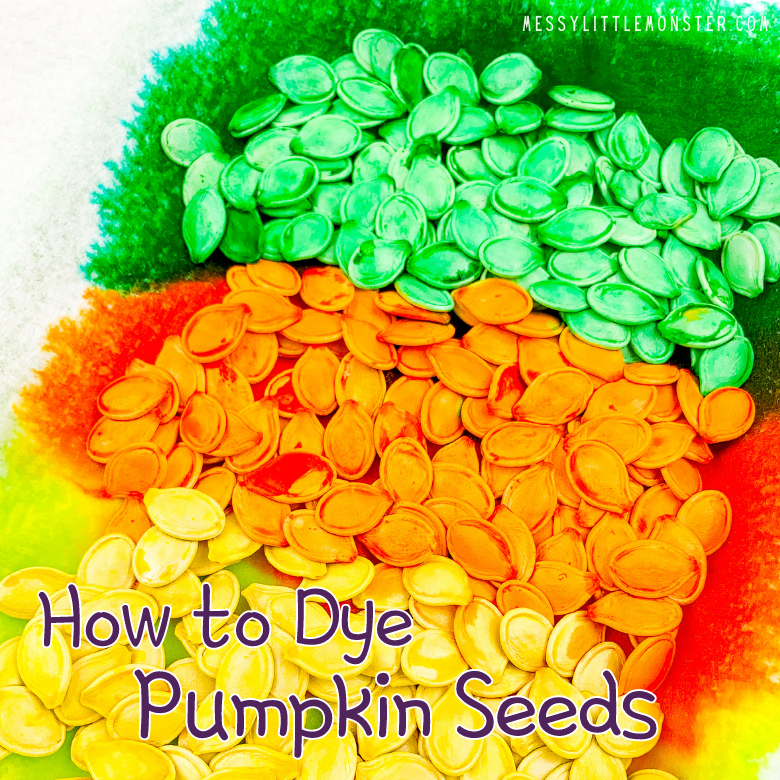 Pumpkin seed autumn activities for kids