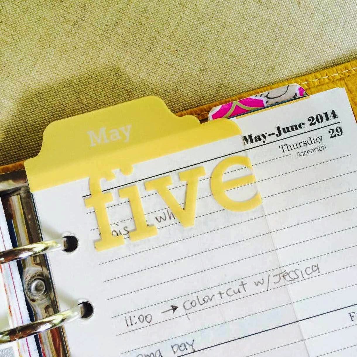 Project Life Monthly Tabs for your Filofax Planner | iloveitallwithmonikawright.com