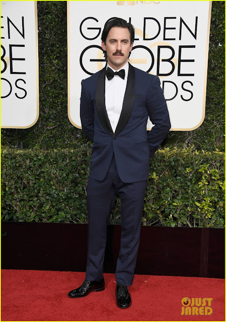 milo ventimiglia, ralph lauren, golden globes awards, moda hombres, looks alfombra roja