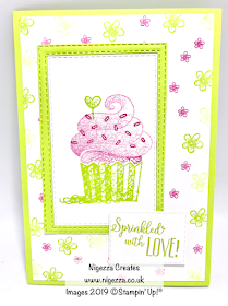 Hello Cupcake Pinkies Team Card Swap Stampin Up Nigezza Creates