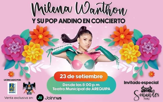 Milena Warthon en Arequipa - 23 de Setiembre: PRECIO DE ENTRADAS