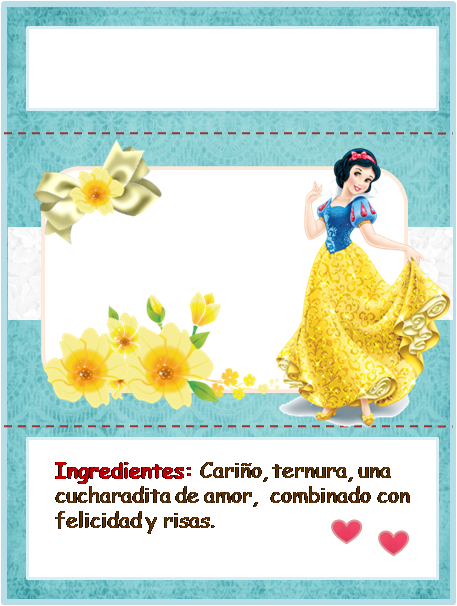 Blancanieves: Etiquetas de Chocolate para Imprimir Gratis.