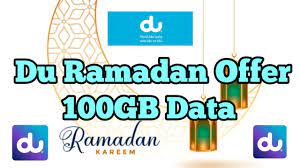 Du Ramadan 100gb data offer 2024
