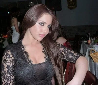 Hot Egyptian Lady At Restaurant