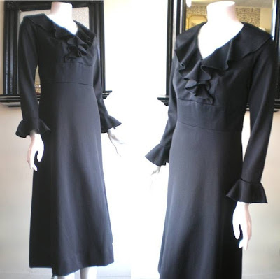 Long Black Dress on With This Version You Get The Pure Black Silhouette In