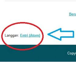 Cara menghilangkan tulisan "Langgan: Entri (Atom)" pada blog