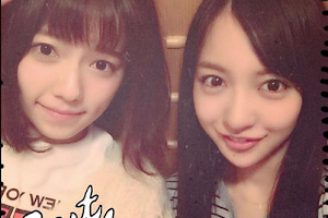 Foto harmonis AKB48 Shimazaki haruka bersama Mantan member Itano Tomomi