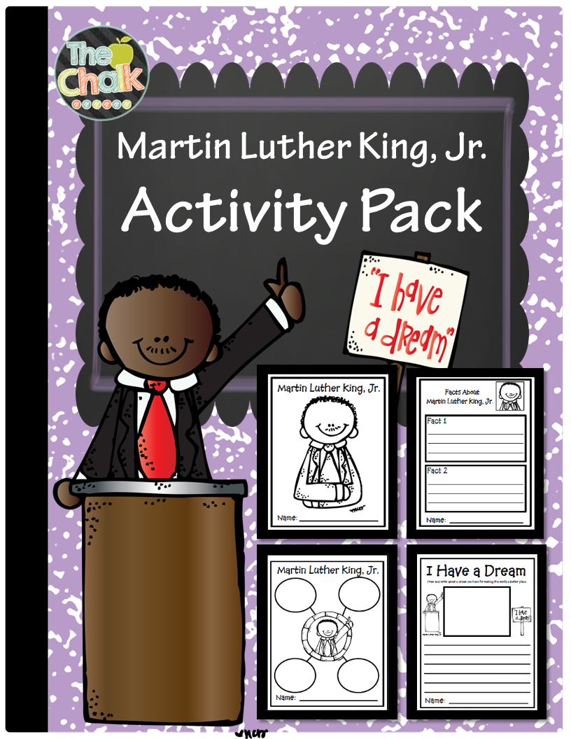 http://www.teacherspayteachers.com/Product/Martin-Luther-King-Jr-Activity-Pack-1625903