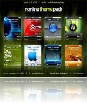 Decargar temas gratis ringtones y wallpapers para Sony Ericsson