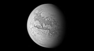 Titan, seen during Cassini's flyby on March 31, 2005