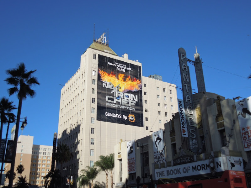 Next Iron Chef Redemption billboard Hollywood Boulevard 