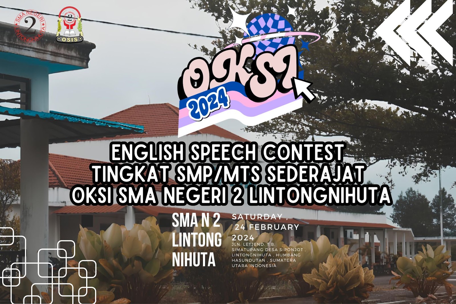 OKSI English Speech Contest 2024 SMA Negeri 2 Lintongnihuta