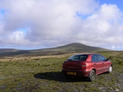 On the Isle of Man with Snaefell in the background