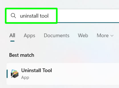 search uninstaller tool