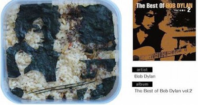 Bento Lunches Decorated as Album Covers