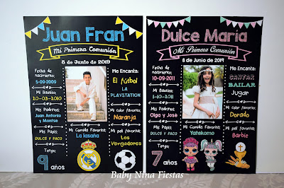 laminaspersonalizadas comunion estilo pizarra