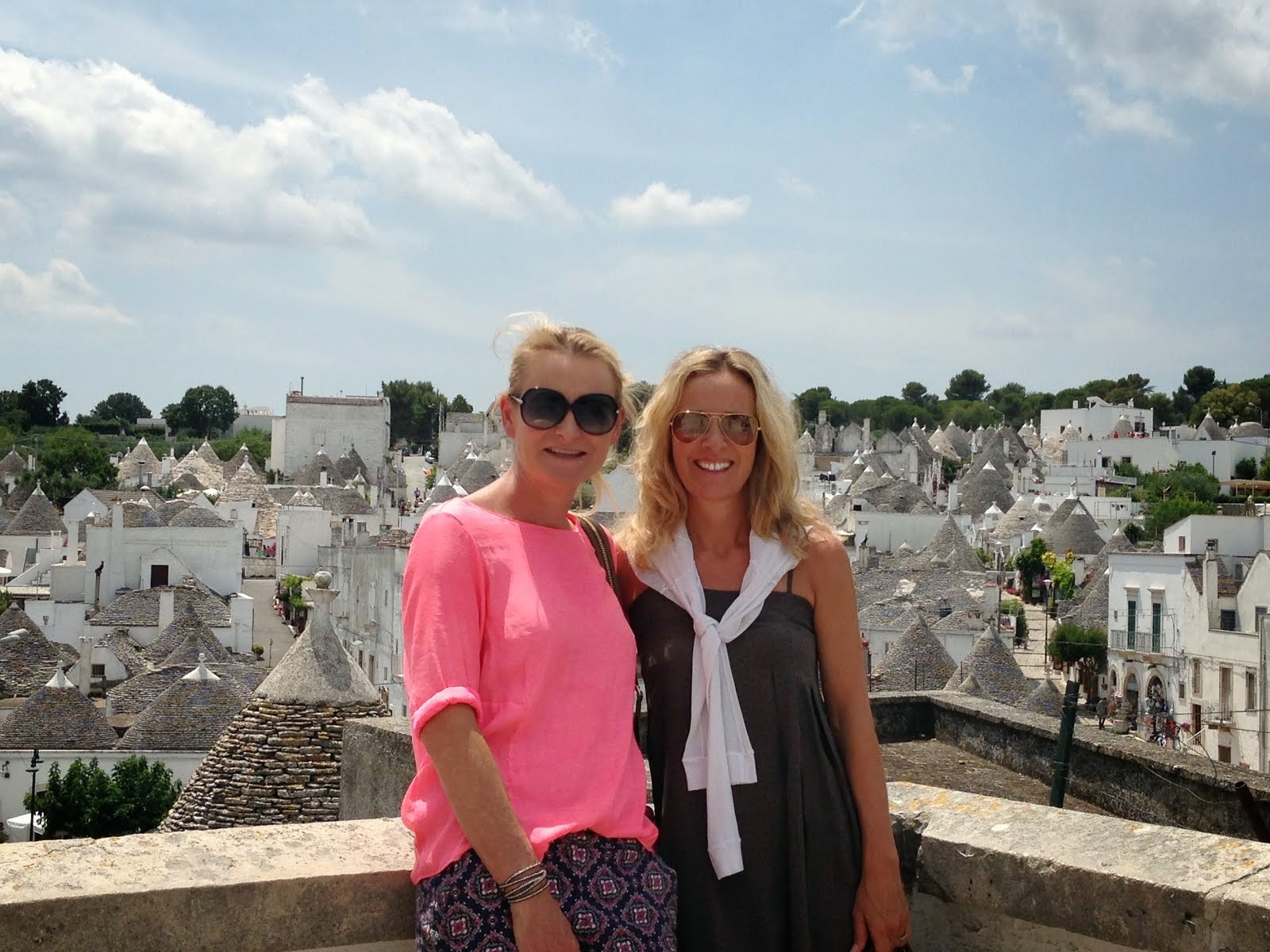 Kate and Jayne in Trulli town