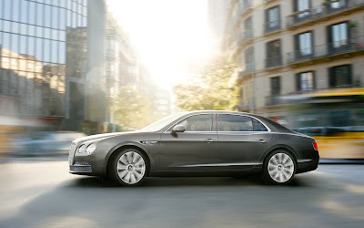 2014 Bentley Flying Spur side in motion