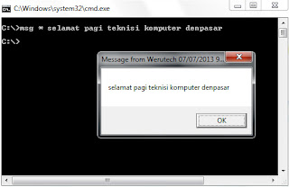 Cara Kirim Pesan Net Send di Windows