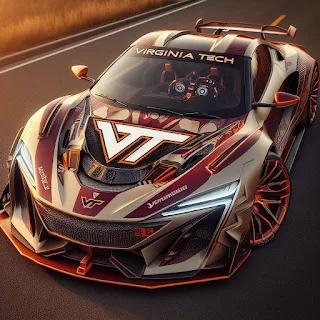 Virginia Tech Hokies Sports Car