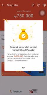 Shopee PayLater akan aktif dan pengguna dapat menggunakan fitur ini untuk melakukan pembelian di Shopee