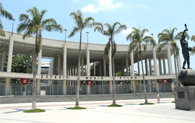 Entrada principal do Estádio do Maracanã