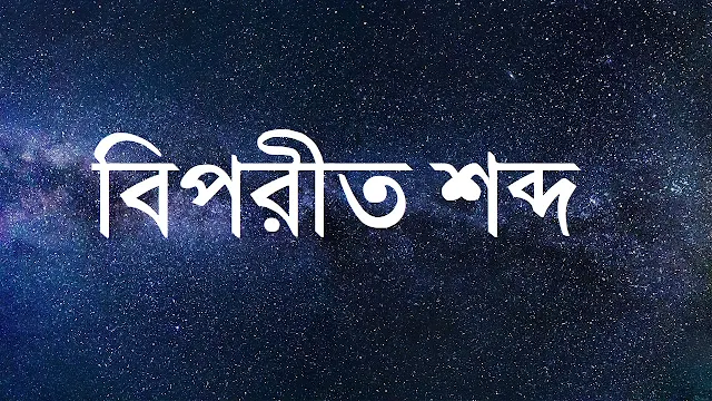 বিপরীত শব্দ