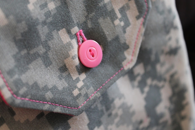 Pink ACU Gift Bags Reusable Flannel-lined Twill Army Brat by Handiworkin' Girls