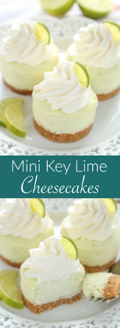 These Mini Key Lime Cheesecake